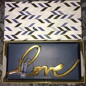 New Brass Hand Casted Love Sign Decor Paperweight